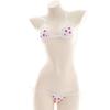 Micro Bikini Extra Small Bikini Cosplay Doll Lolita Extreme Adjustable String Panties Mini Bra Micro Bikini Costume for Dolls [MNWMNW] Heart-shaped