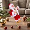 Santa Claus Musical Climbing Rope Electric Climbing Santa with Music Christmas Hanging Climbing Santa On Rope for Tree Fireplace Home Decor