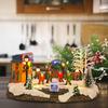 Christmas Light Up House Scene Ornament Figurine Gift DIY Crafts Snow Village Decoration for