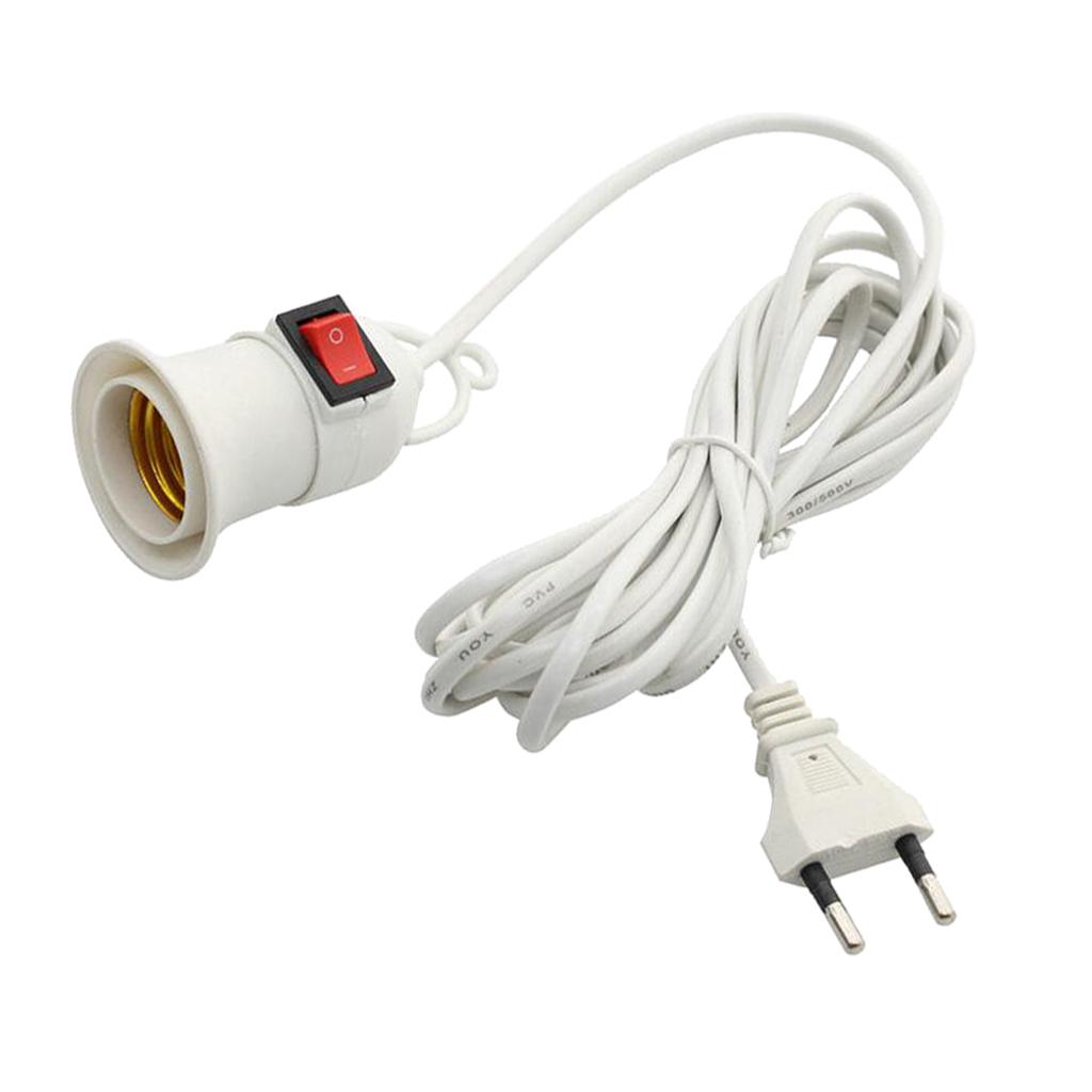 E27 Haning Indoor Plants Light Holder Warehouse Lampholder W/ Cable EU Plug