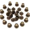 YICBOR 60pcs/Pack 5x8x8mm Alloy Screw Knob Rivets Handmade Crafts ZD-015 for Belt Shoes Watchband Metal Silver/Black/Bronze/Gold (Antique Brass)