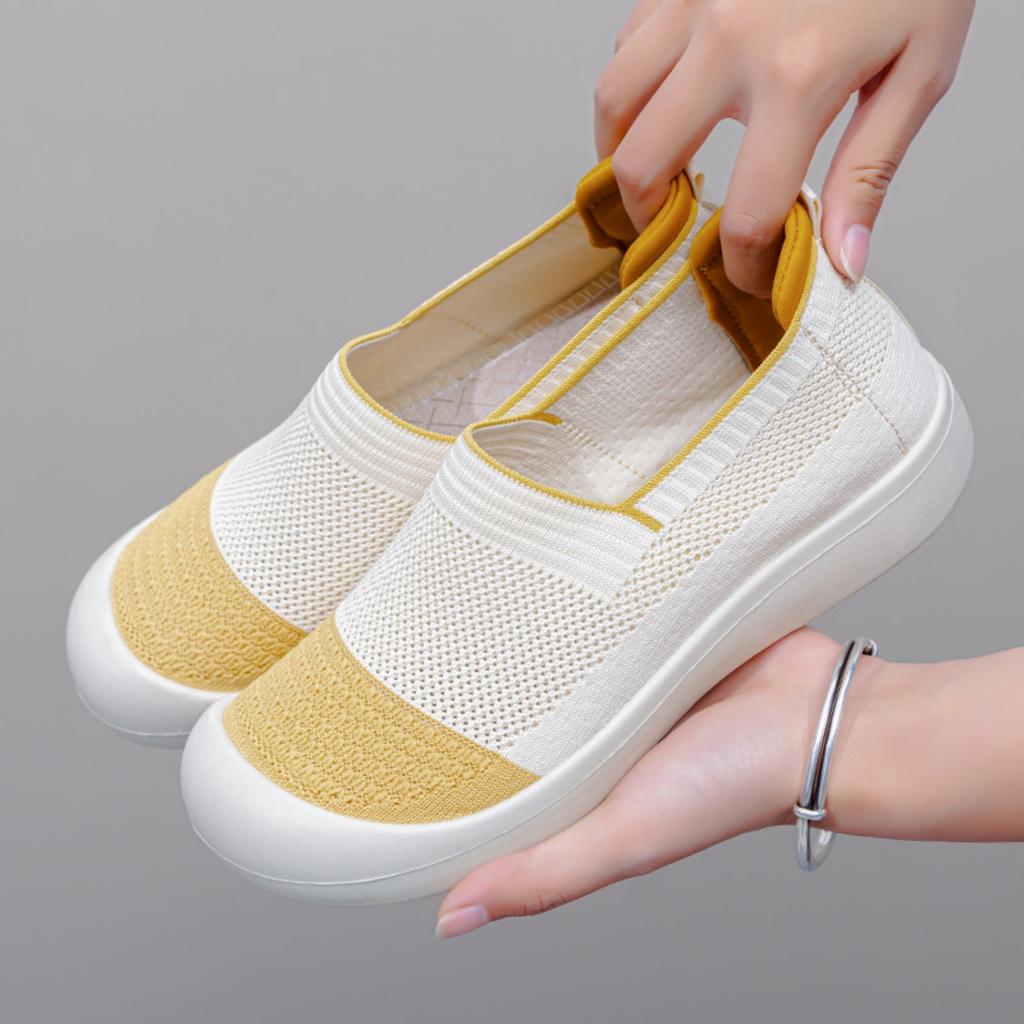 2025 New Fashion Casual Shoes Comfortable Women Breathable Antiskid Sneakers Men Mesh Flat Shoes
