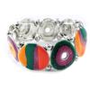 [H8889] - Green Orange 'Coloring' Designer Bracelet
