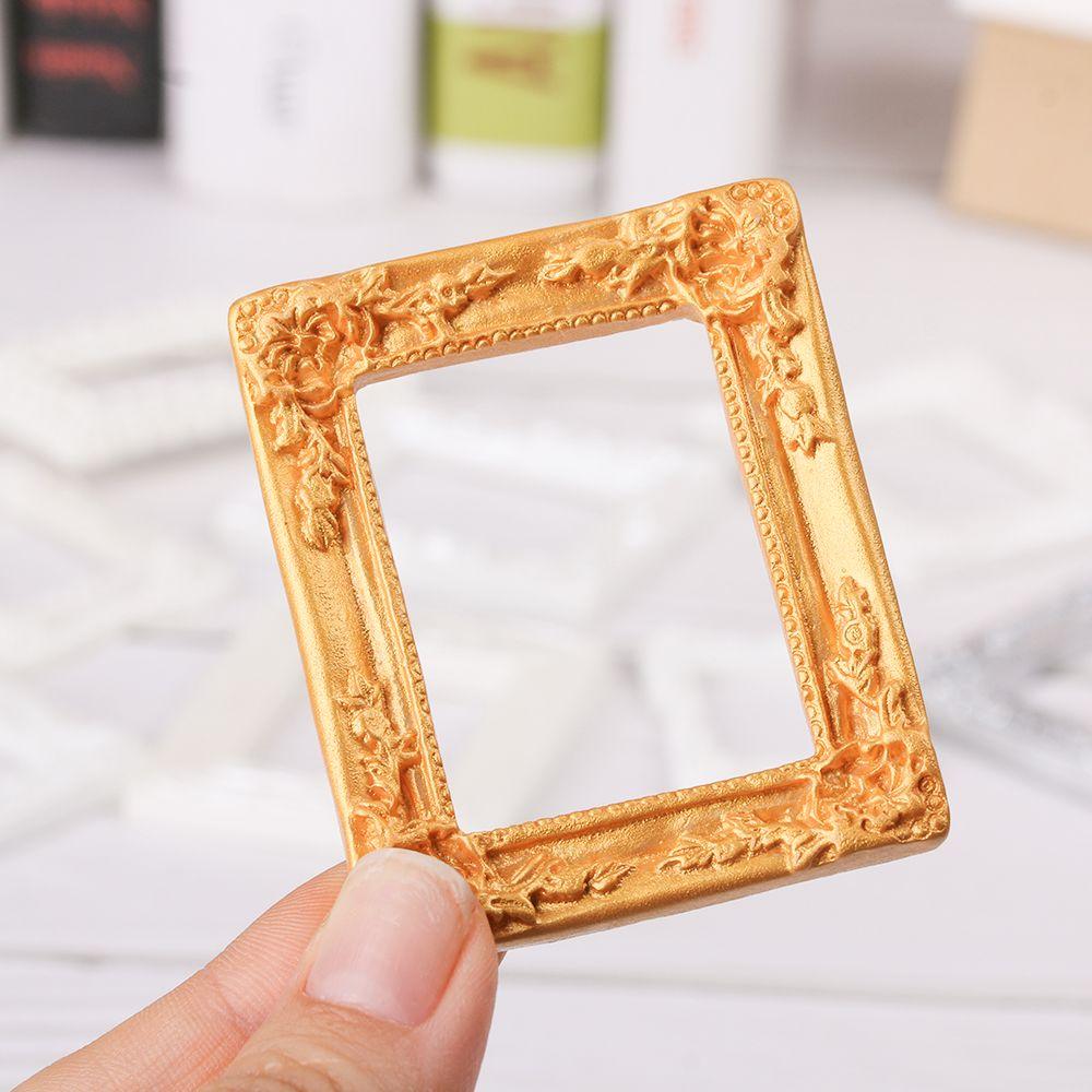 Resin Photo Frame Simulation Furniture Model Doll House Decoration Dollhouse Miniature Accessories