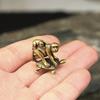 Bronze Antique Turtle Crarrying Monkeys Miniatures Figurines Desk Ornaments Decorations Accesorries
