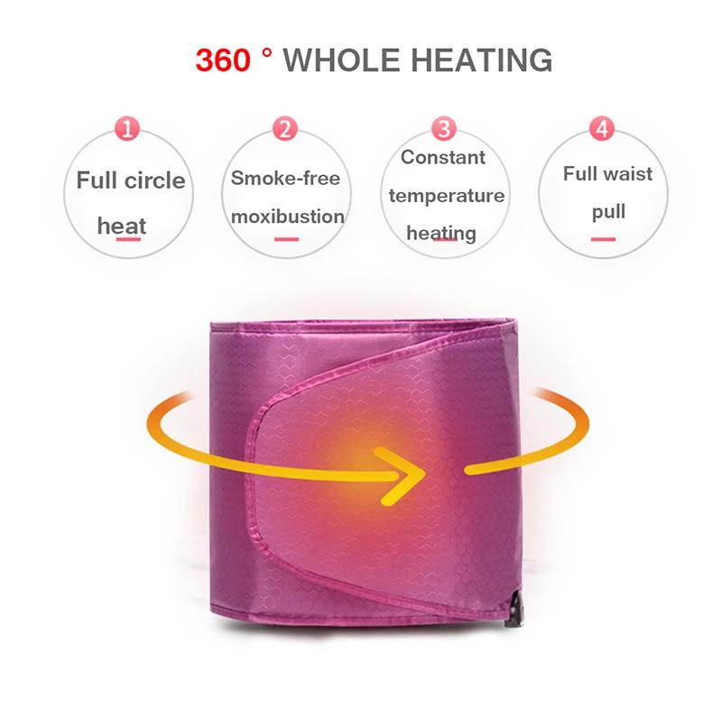 Electric Sauna Heating Belt Slimming Waist Warm Vibration Weight Loss Beauty Far Infrared Belly Trimmer Back Pain Relief Tool