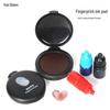 Compact High-Definition Quick-Dry Fingerprint Ink Pad (Red, Blue, Black) - Wash-Free & Anti-Counterfeit