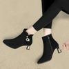 Fashion Woman Short Shoes Stiletto Heel Lightweight Plus Big Size Booties Large Warm Autumn On Offer New Rock Goth Ankle Boots for Women
