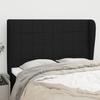 VidaXL Headboard with Ears Black 147x23x118-128 Cm Fabric3117956