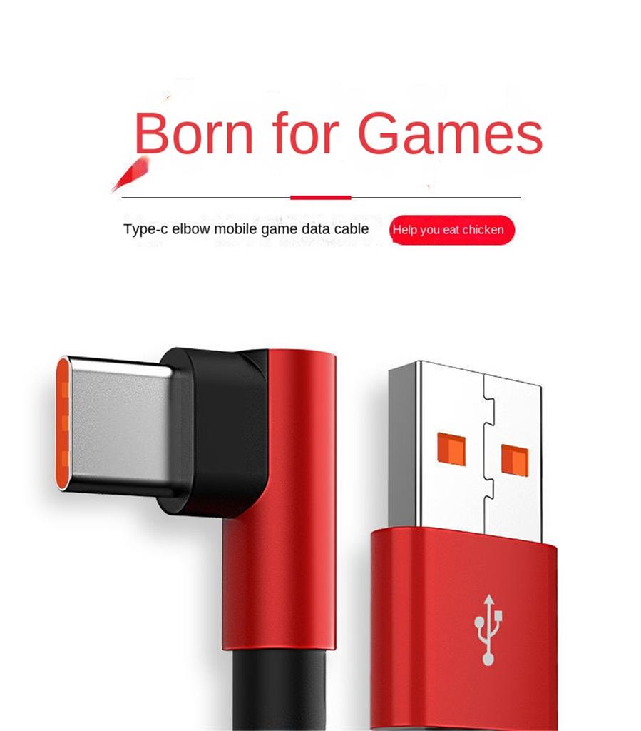 6A 66W Elbow Super Fast Charging Type C USB Cable for Xiaomi 11 12 13 14 Redmi K50 K60 K70 Note13 Pro Samsung Huawei POCO Realme
