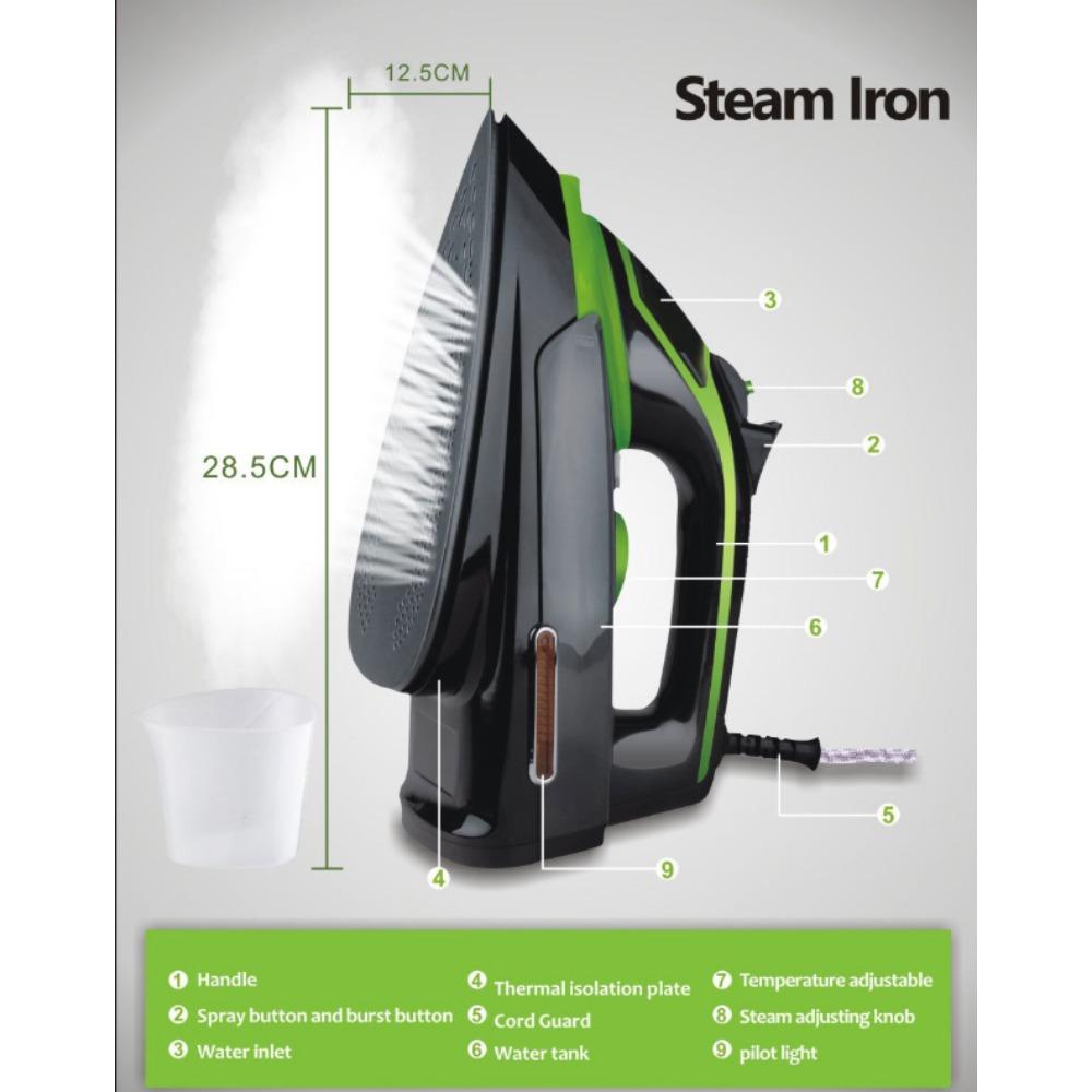 Electric Iron Home Handheld Steam Iron Dry And Wet Dual-Use 2000w High Power Fast Wrinkle Iron