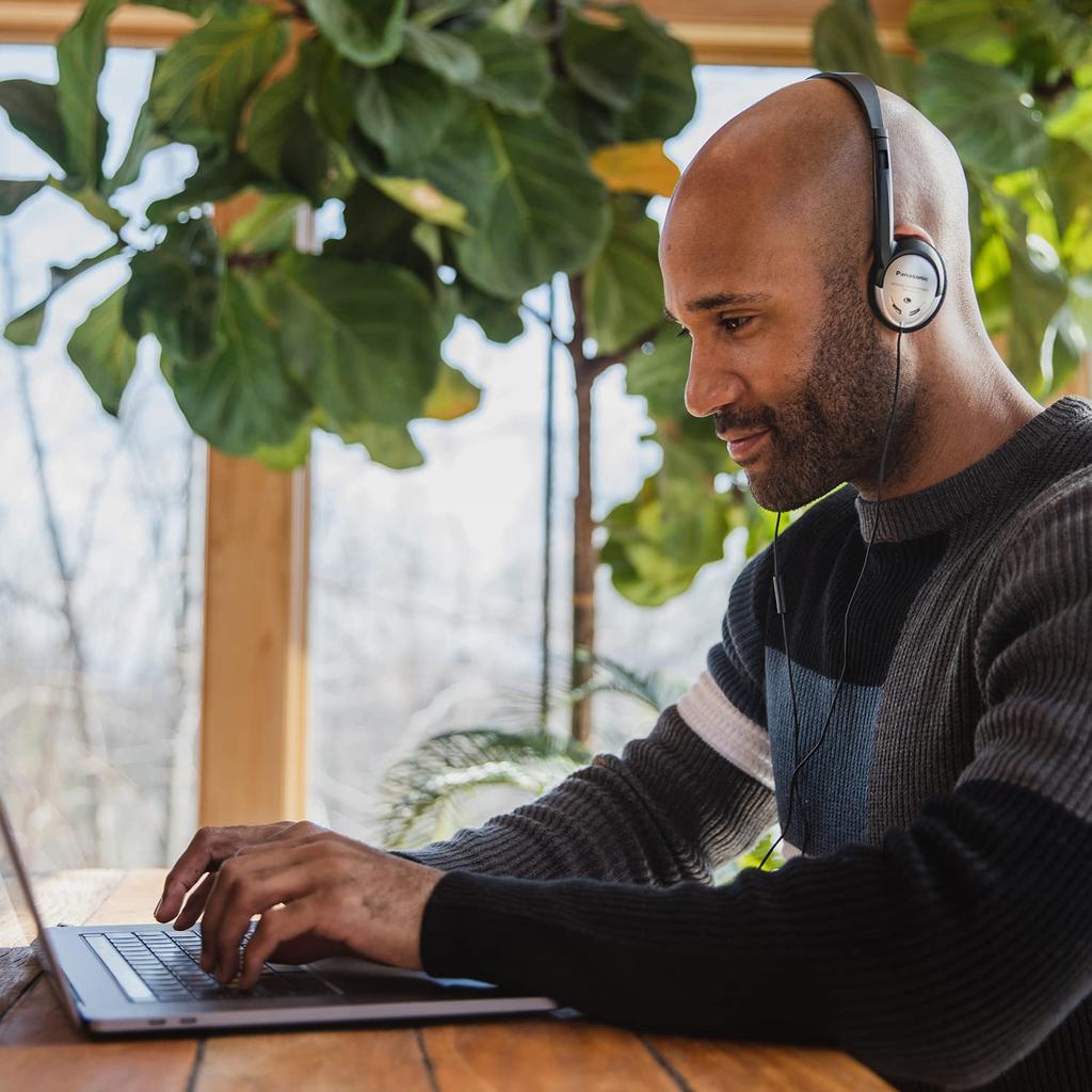 Panasonic Headphones Lightweight Earphones with Mic and Bass and Clear Natural Jack for Phones and Work from Home On-Ear XBS, Sound, 3.5mm Laptops, -