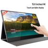 15.6" 4K Touch Portable Gaming Monitor with Built-in Battery for PS4 and Switch