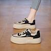 2025 Spring Little White Shoes New Korean Version Ins Female Students Platform Heightening Sports Board Shoes Casual Street Shooting HY312