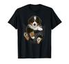 Funny Bernese Mountain Dog In a Pocket T-Shirt for Bernese Enthusiasts