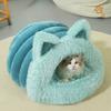 Кошачья будка, плюшевые кошачьи уши, большой шарф, гнездо для питомца, товары для питомцев, четыре сезона, универсальный, утолщенный стиль