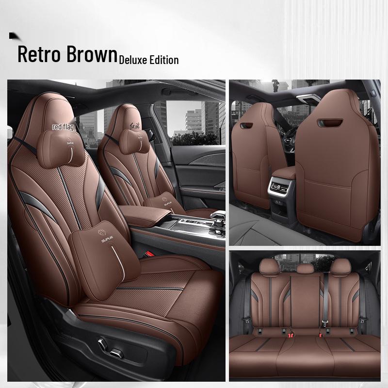 Hongqi H6 Leather Car Seat Cover – Full Surround, Universal Fit for All Seasons, 5-Seat Cars