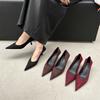 Fashion Bailamos 2024 Autumn Pointed Toe Women Sexy Shallow Slip On Pumps Shoes Fashion Thin High Heel Ladies Elegant Dress Shoes Mujer