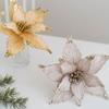 P Handmade Glitter Christmas Flowers High-grade Xmas Decorative Flowers Party Supplies