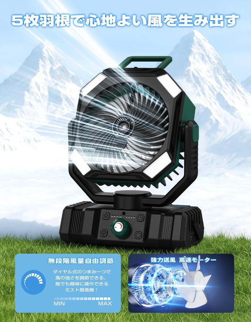 New Design with Mist Shinmax Camping Mist Instant High Cooling Stepless Airflow LED Rechargeable Small Water Remote Off Automatic Air DC Car Disaster