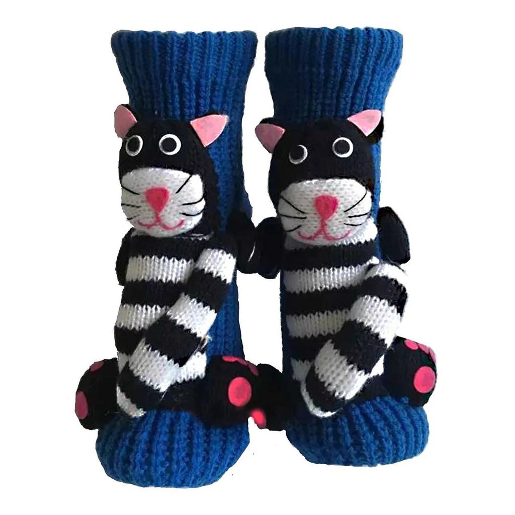 Long Stocking Stuffers Socks Household Chunky Winter Thermal Thicken Warm Socks Funny Anti-Skid 3D Cartoon Animal Soft Crew Sock