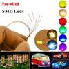 20Pcs Pre-Soldered Micro Smd Led Pre-Wired Light Diode 0402# 0603# 0805# 1206#