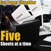10L 5 Sheet Cross-Cut Paper/Credit Card/Staples Shredder / Basket Home Office 220V