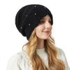 Thick Lace Point Drill Rabbit Fur Hat Women's Velvet Knitted Pile Hat