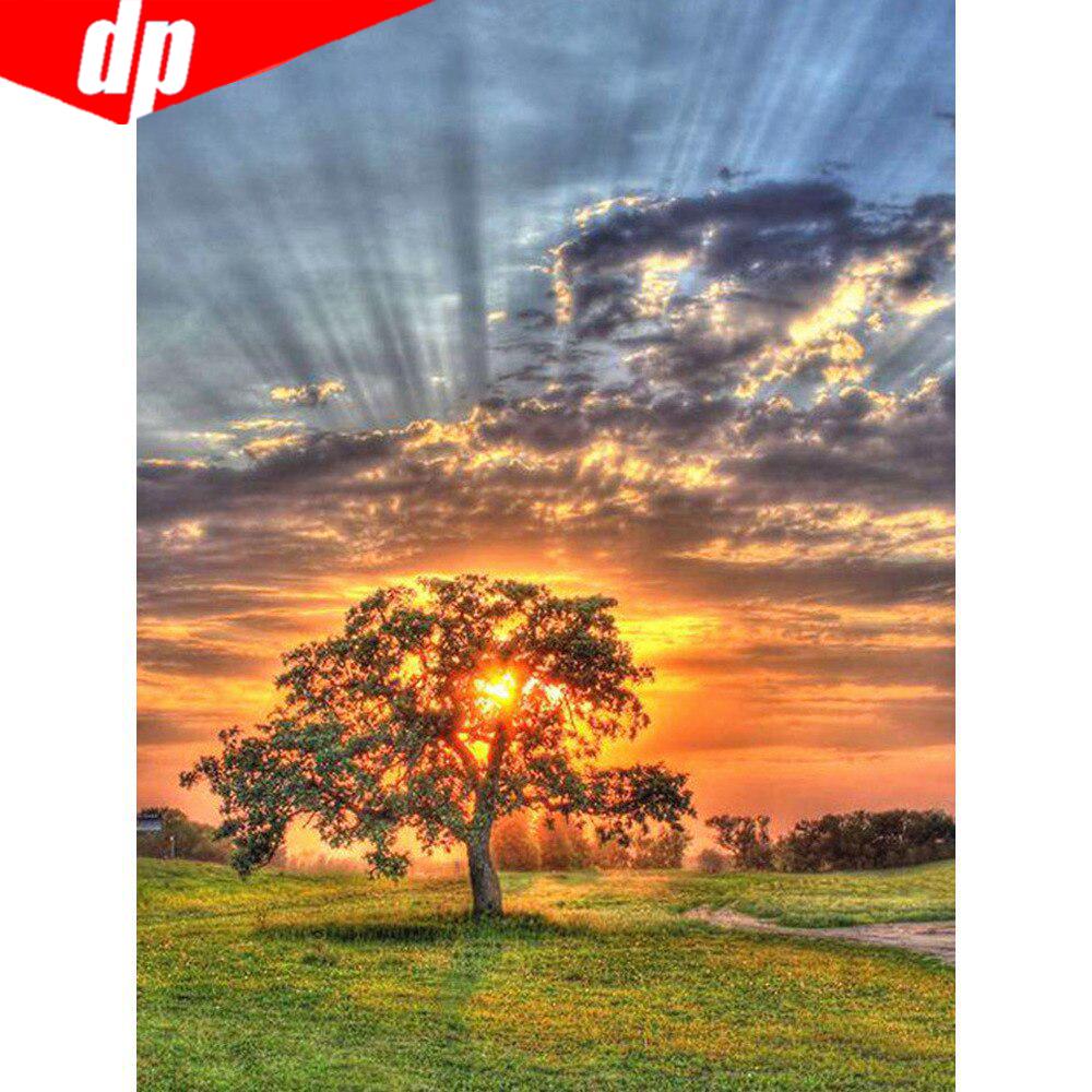 Full Round Diamond Paintings Landscape 5d Diamond Embroidery Diamond Mosaic Picture