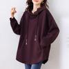 Plus Size Autumn Cotton T-Shirt Women New Basic Hooded Pullover Long Sleeve Loose Fashion Tops Tees