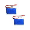 Rechargeable LiPo Batteries 7.4V 1100mAh – Set of 2 | Compatible with WLtoys A949, A959, A969, A979, V912 | 56x28x24mm – 73g, Blue