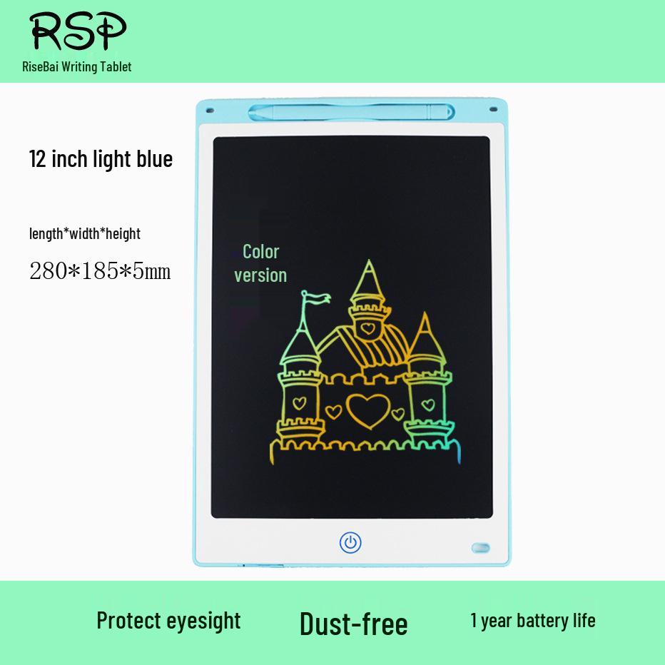 8.5, 10, 12-Inch LCD White Drawing Board for Kids - Educational Handwriting Blackboard Toy