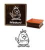 Printtoo Cartoon Cock Craft Scrap-Booking Square Wooden Rubber Stamp Block-2 X 2