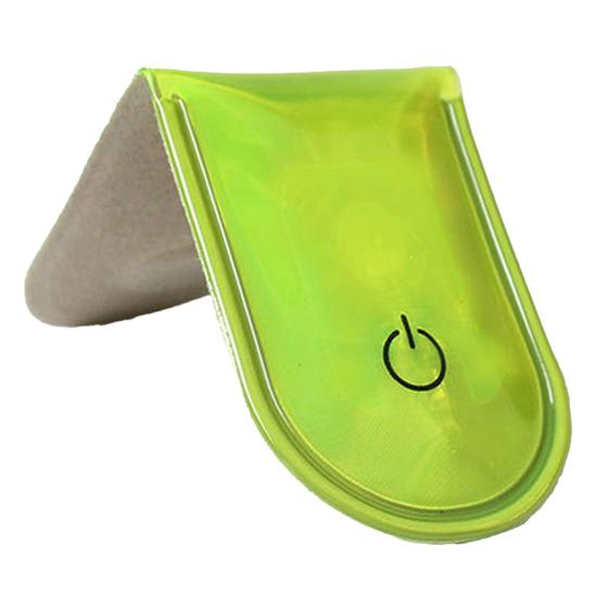 Светодиодный зажим, мигающий светильник, отражающая световая полоса, водонепроницаемая, на батарейках, компактный размер, легкий, для пешего туризма, бега, безопасный фонарь