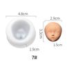 Q Version Doll Modification Accessories Baby Face Silicone Molds Clay Head Sculpey 3D Facial Mould