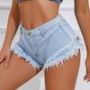 Summer Casual Jeans New High-Waisted Women'S Denim Shorts