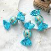 4pcs Colorful Christmas Candy Pendants Electroplating Colorful Candy Interesting   Party