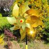 Reflective Pinwheels with Stakes Bird Repellent Wind Spinner Scare Birds Animals Away Multicolor Glittery Pinwheels for Garden Yard Lawn Porch