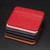Solid Color Bank Credit Card Box Female Male Business Card Case New Ultra-thin Soft Wallet PU Leather Mini Credit Card Wallet