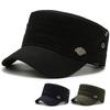 Men's Military Cap: Breathable Flat Top Hat with Sun Protection for Outdoor Sports