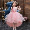 Girls Dresses Tail Princess Dresses Flower Girl Girls Walking Host Piano Performance Clothes Puffy Evening Gowns Summer