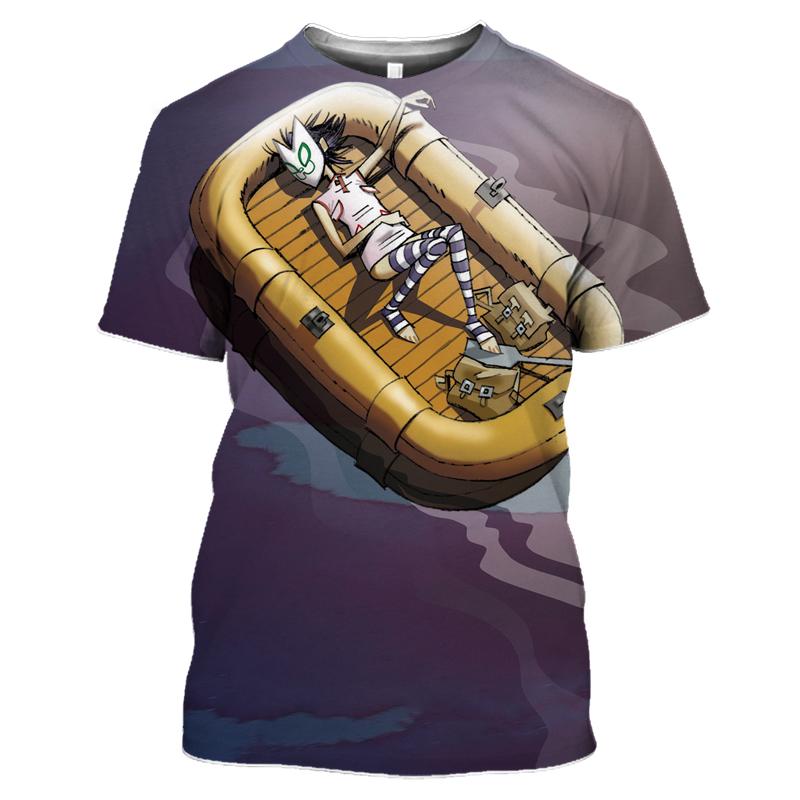 Rock Band Gorillaz Series Print Summer Men's O-Neck T-shirt Casual Short Sleeve Oversized T Shirts Fashion Trend Men Clothing