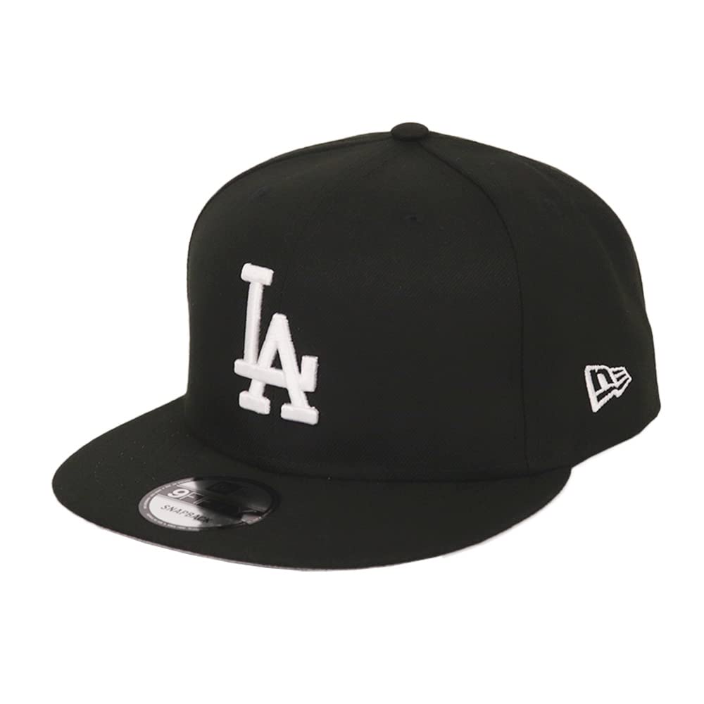 New Era Los Angeles Dodgers 9FIFTY Snapback Cap, Men's, Black and White, Baseball Cap [Parallel Import]