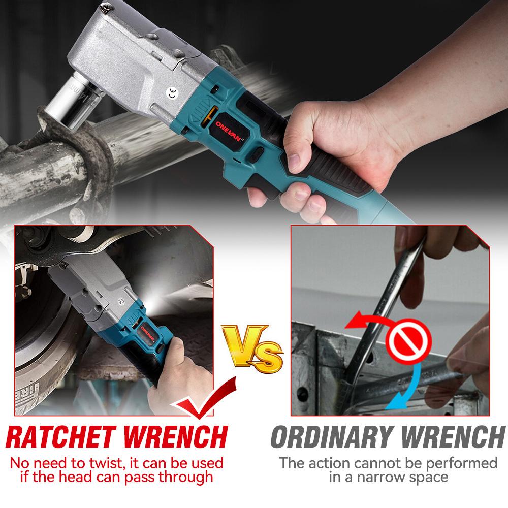 ONEVAN Brushless Electric Ratchet Wrench 1/2'' 1000NM Removal Screw Nut 4800RPM Car Repair Power Tool for Makita 18V Battery