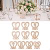 10x Wood Table Numbers Seat DIY Wedding Sign Display Stand for Centerpiece Event