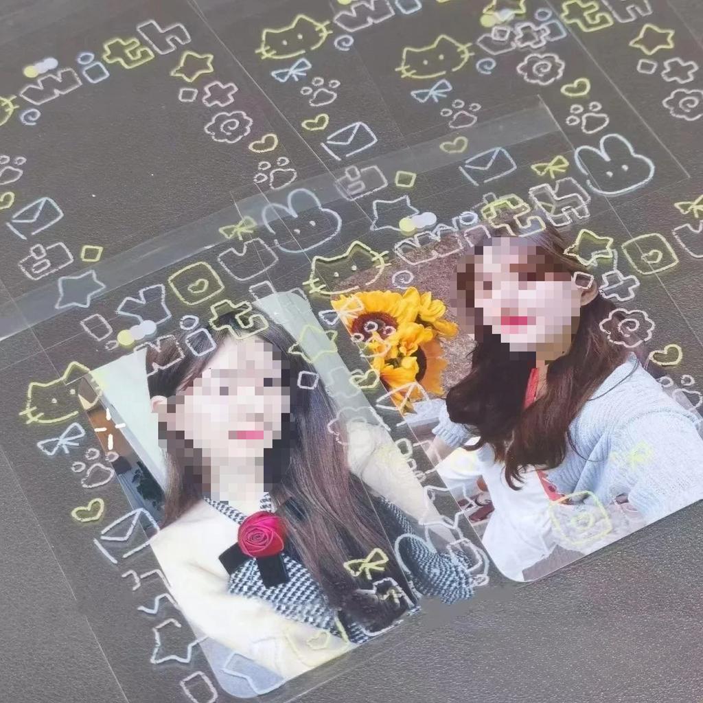 50pcs Kpop Photocard Holder Photo Card Packaging Supplies Cards Collect Book Photo Card Case Office Supplies