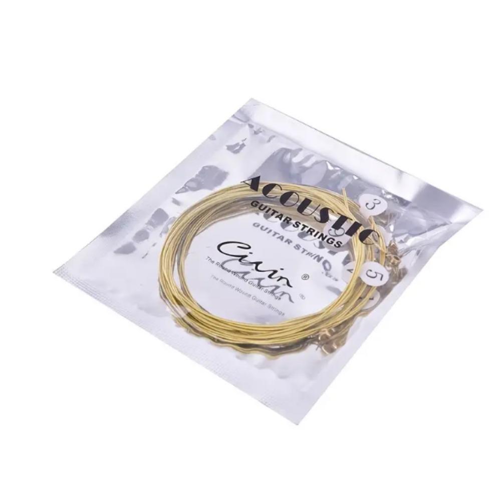 Premium Brass Folk Guitar Strings Enhanced Durability Acoustic Guitar String Musician