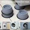 4 Pcs Support Pads For Washing Machines Anti-vibration Leg Stopper Feet Pads