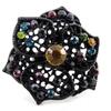 [J3611] - Designer Ring 'Sissi' Black Multicolored