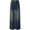 Giovanni Valentino Women's Retro Wide-Leg Straight Jeans